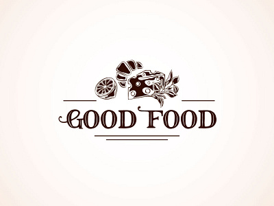 Good Food logo animation flat illustration illustrator logo design ui ux vector