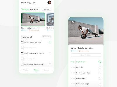 Workout Planner App app design minimal planner sports ui ux workout