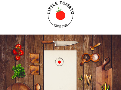 Little Tomato Logo branding design food and drink food logo graphic graphicdesign logo logo design logodesign logotype tomato logo