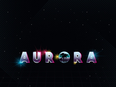 Auro 80s style branding design graphic logo logo design logodesign retro logo