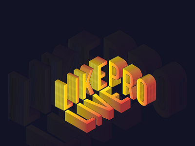 Isometric Typography Lettering