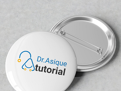 Logo design For Dr.Asique Tutorial branding design graphic design illustration illustrator logo typography
