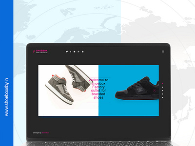 Web design for shoebox branding design graphic design illustration kerala web design web development webdesign