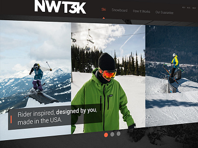 Site Progress jacket redesign site ski slideshow snow