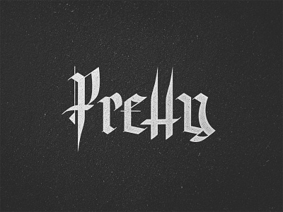 Pretty Type blackletter cross texture typography