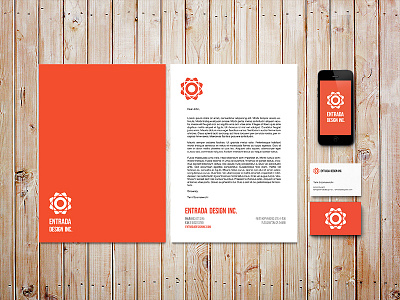Entrada Design Rebranding branding business card interior design letterhead logo rebranding