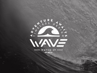 WAVE adventure branding california lockup logo surf watch wave