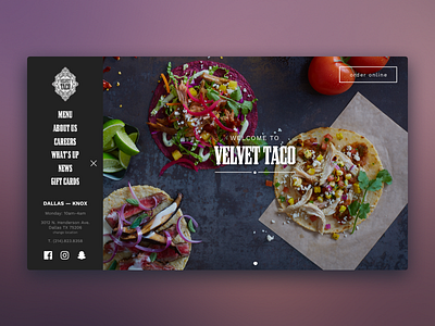 Velvet Taco Homepage