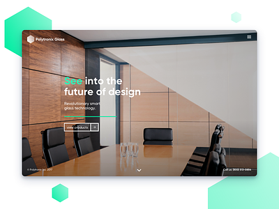 Polytronix Website architecture glass infinite modern website
