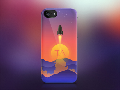 Personal iPhone 5 Case Design iphone iphone case logo mockup rocket