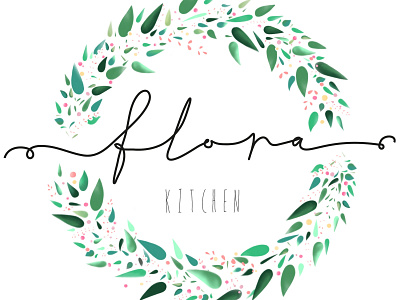 floral wreath graphic