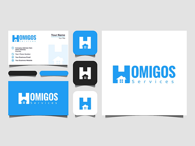 Homigos_Services_Logo branding design illustration logo minimal vector