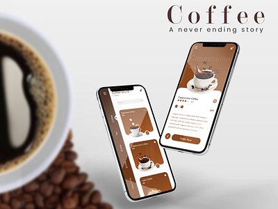 Coffee World_App branding graphic design typography