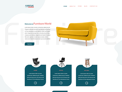 Furniture World_E-Commerce Concept Website