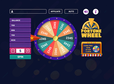 Game Page Design | Fortune wheel design ux web