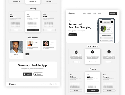 Simple Landing Page app design mobile mobile app mobile app design mobile design ui