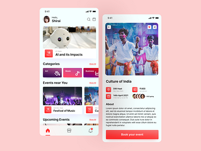 Event Selection App Design