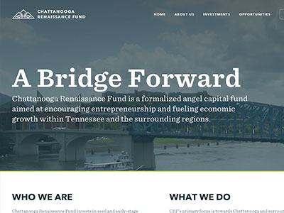 Chattanooga Renaissance Fund corporate responsive venture capital web design white