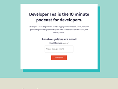 The 10 Minute Podcast for Developers.