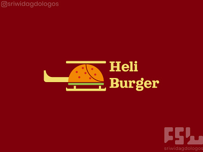Heli Burger Logo branding burger design food logo graphic design identity illustration logo logo design