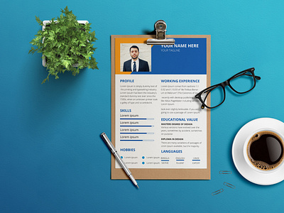 Professional Resume/CV template design 1 page resume 2 page resume black white resume clean resume cover letter curriculum vitae cv template developer resume illustrator eps job resume microsoft word modern resume photoshop psd professional cv professional resume resume resume template web developer resume template