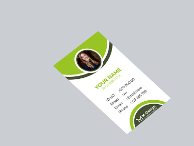 Professional Id card design template icon id card id card design identity