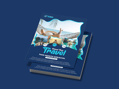 Travel agency poster design template poster