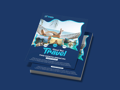 Travel agency poster design template