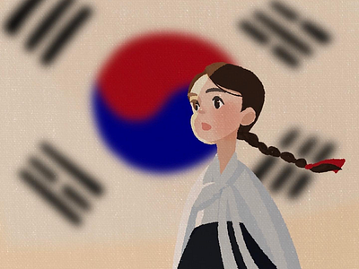 Samiljeol 2020 character characterdesign design illust illustration korea march spring traditional