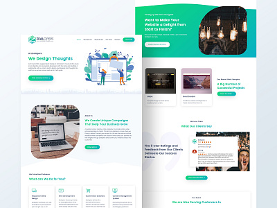 Web Design Agency Home / Landing Page Design