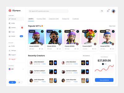 Olympus NFT Dashboard🔥