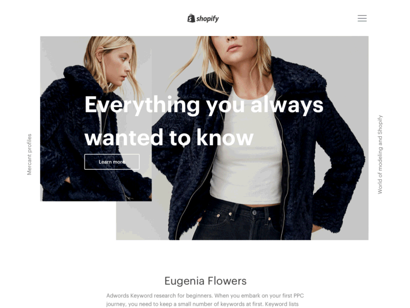 Everything you always wanted by Michael Brewer for Shopify on Dribbble