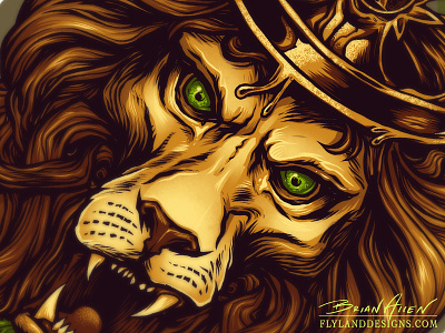 Concentrated Apparel Lion T-Shirt animal art design digital freelance hemp illustration lion marijuana rastafarian t shirt
