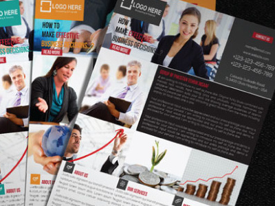 Modern Corporate Business Flyer advertisement business company connection corporate digital flyer leasing letter marketing media