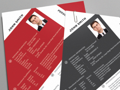 Unique Resume CV color colorful cv eps file fonts graphic print psd resume typography victor