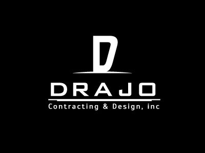 Drajo Logo White Version background black clean dark logo logoby.us white