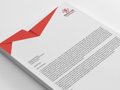 20 Clean Letterheads Template letterhead modern multipurpose new paper red simple stationary template universal word letterhead