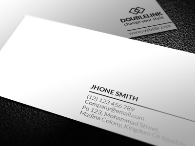 Simple & Clean Business Card business card clean corporate identity creative editable gold