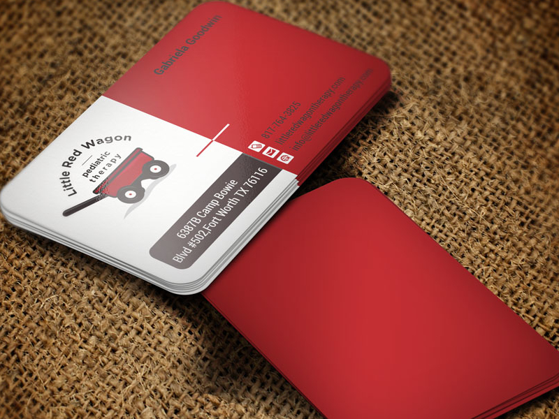 Little Red Wagon Business Card by Shuja on Dribbble