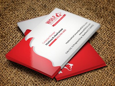 2016 Wolf US Senate Business Card 2016 business card clean design logoby simple us senate wolf