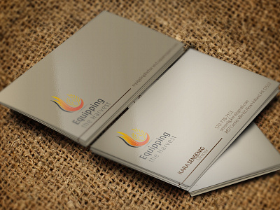 Equipping Business Card black business card classic clean corporate design simple visit card white