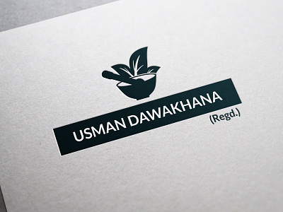 New Logo For Usman Dawakhana REGD dawakhana design doctor green hakeem herbal logo medicine usman