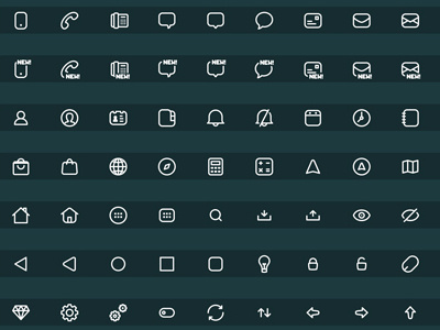 180 Free Freebie UI/UX Icons Set