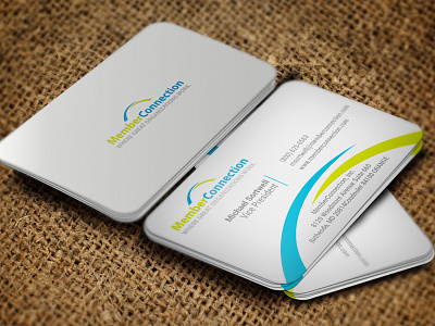 MemberConnection Business Card business card connection design member memberconnection simple