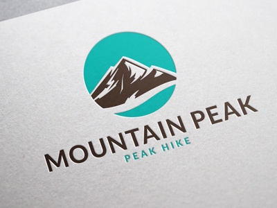 Mountain Peak Logo mountain logo outdoor peak logo ski station software sport stat statistics studio tourism travel logo website