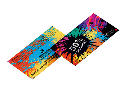COLORFUL - gift voucher card