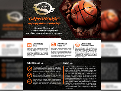 Grind house basketball leagues Flyer ball basket basketball flyer grind grind house house leagues