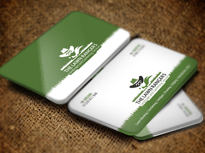 The Lawn Rangers Logo & Business Card Design design lawn logo business card rangers the