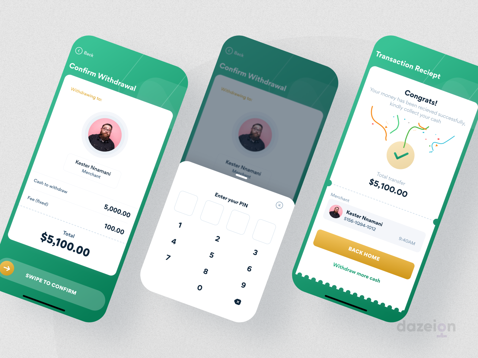 Withdrawal Process - (Fintech App) by Dazeign on Dribbble