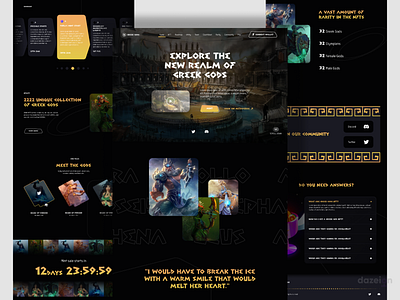 Greek Gods Themed | NFT Collections Template